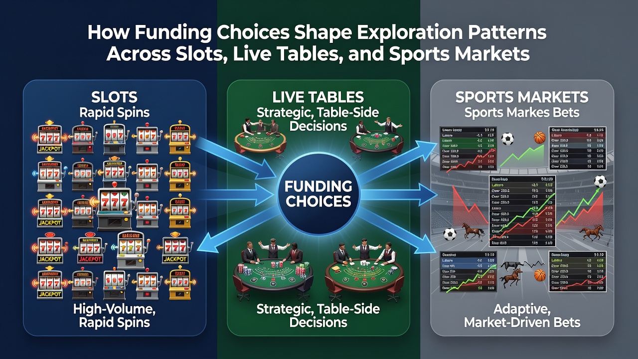 Diagram illustrating how different payment methods influence player movement between gaming categories