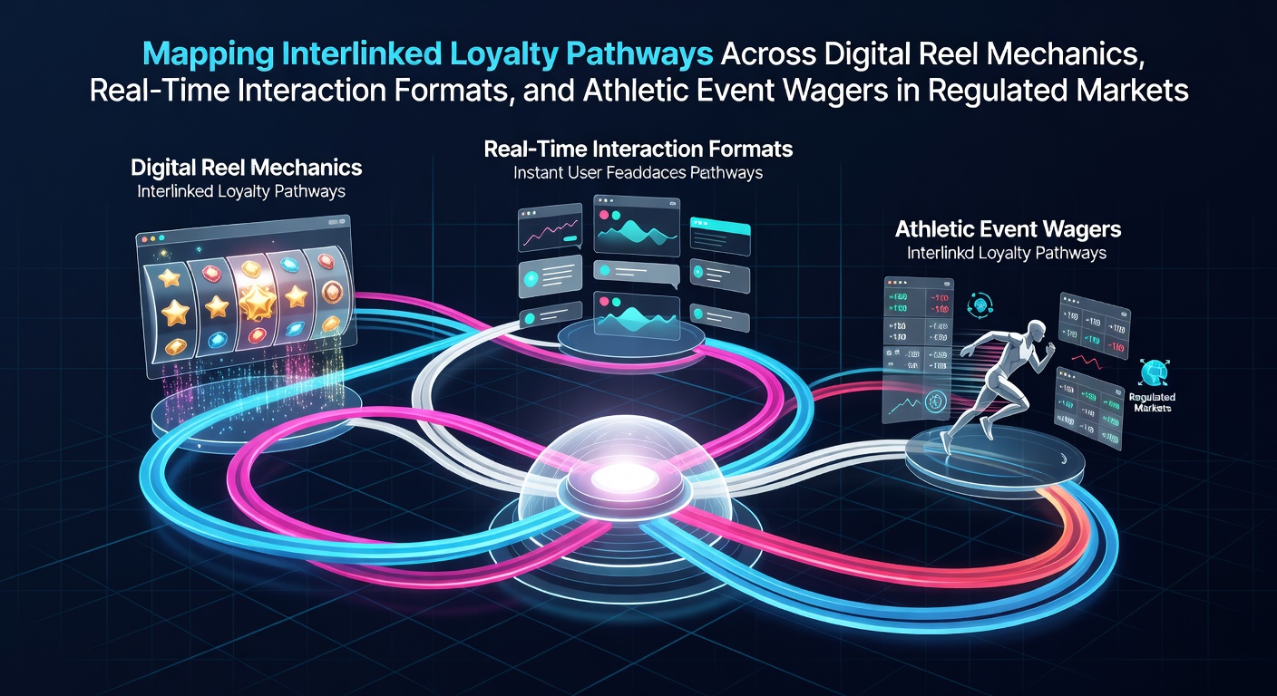 Diagram showing interconnected loyalty pathways linking digital slots, live casino interactions, and sports betting platforms in regulated markets