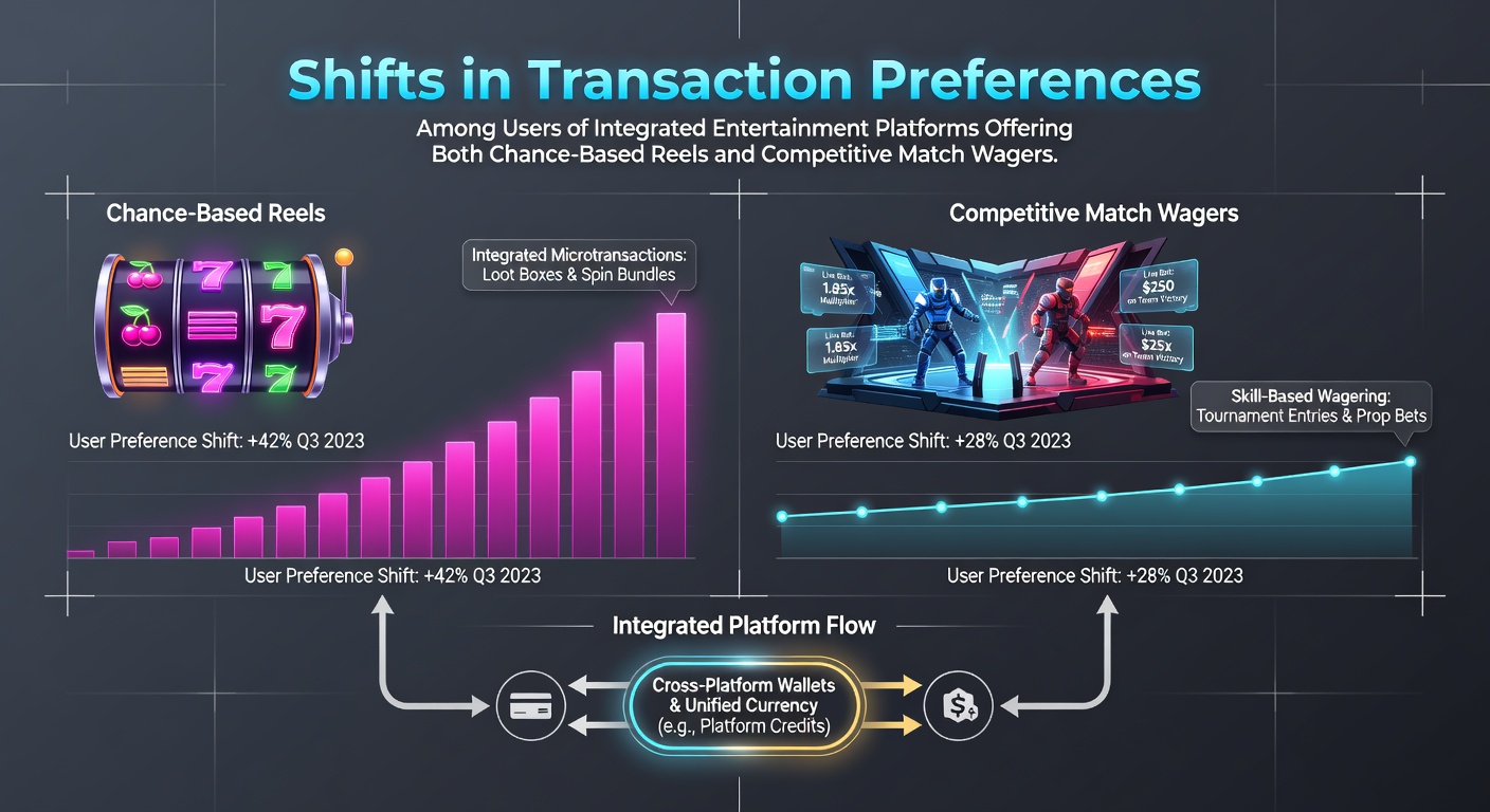 Users engaging with integrated platforms that combine reel-based games and competitive wagers through various payment methods