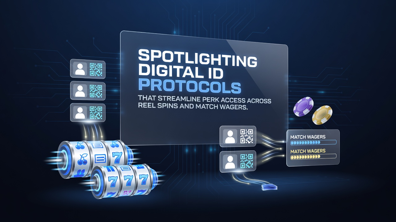 Digital ID verification interface on a mobile casino app showing seamless perk access for slots and sports bets